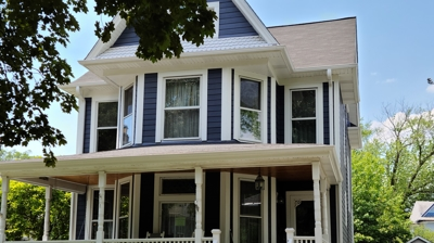 Finished Hardie lap siding