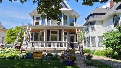 Hardie board home — front view