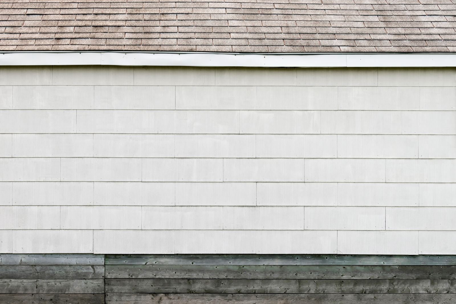 Close-up of clean painted lap siding